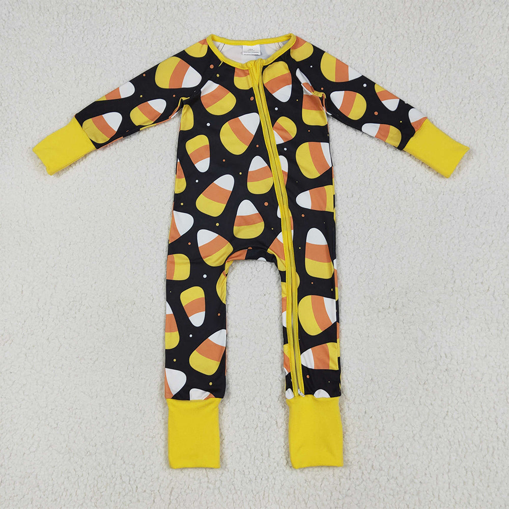 LR2198 Baby Boys Long Sleeves Candy Plaid Zipper Pant Rompers  D 5.27