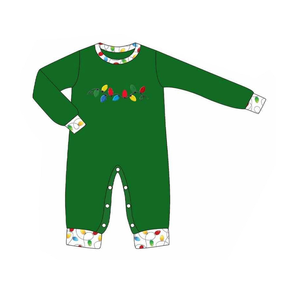 presale LR2315 Baby Boys Dark Green Long Sleeves Lights Pant Rompers  D 6.14