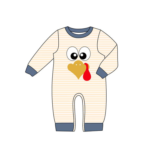 presale LR2425 Baby Boys Long Sleeves Turkey Pant Rompers  D 7.11