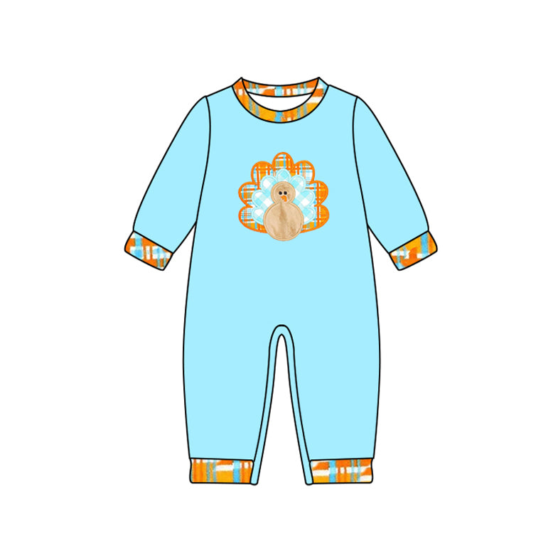 presale LR2450 Baby Boys Long Sleeves Turkey Pant Rompers D 7.16