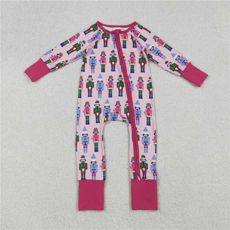 Sibling Baby Boys Girls Soldiers Checked Christmas Ruffle Knee Length Dress Pajamas Se Rompers   D 925