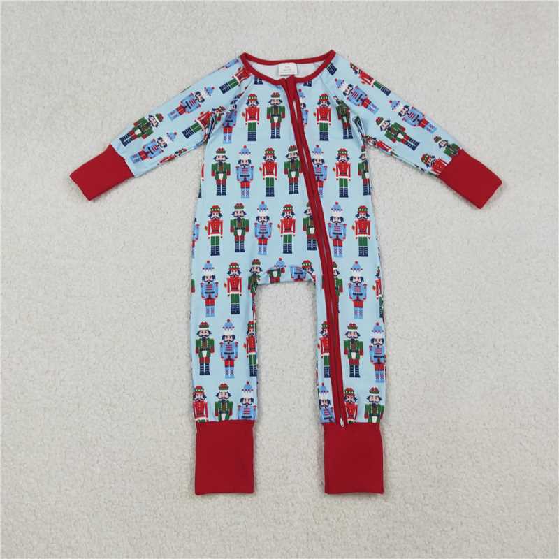 Sibling Baby Boys Girls Soldiers Checked Christmas Ruffle Knee Length Dress Pajamas Se Rompers   D 925