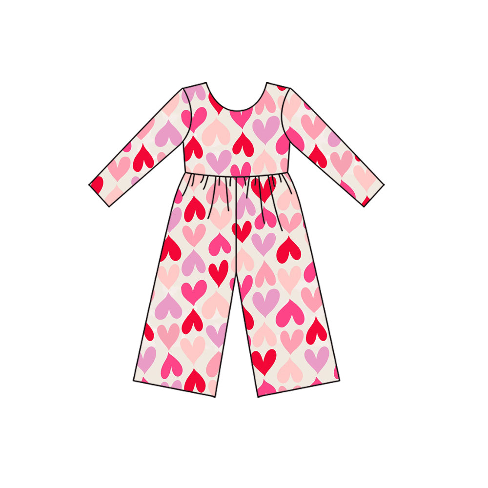 presale LR2711 Baby Girls Colorful Bows Pants Valentine Jumpsuits  D 924