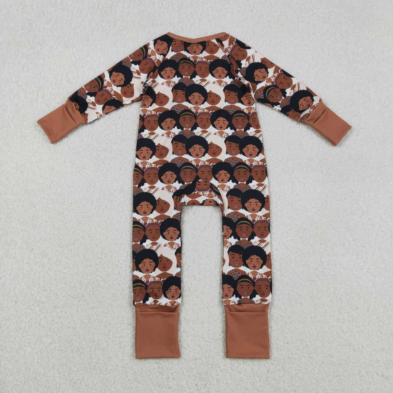 LR2748   Baby Girls Black Girls Plaid Zipper Footie Rompers D 1211