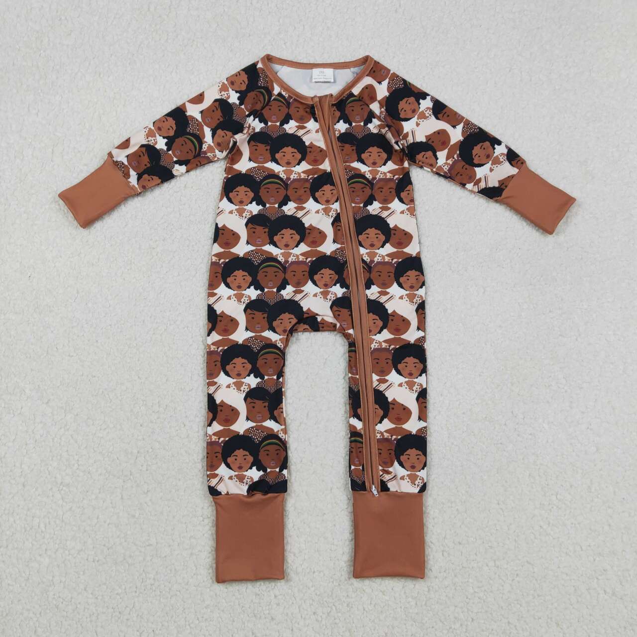 Sibling Baby Girls Black History Pants Pajamas Set Zipper Convertible Rompers  D 1211