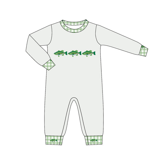 Pre order long sleeve fish romper
