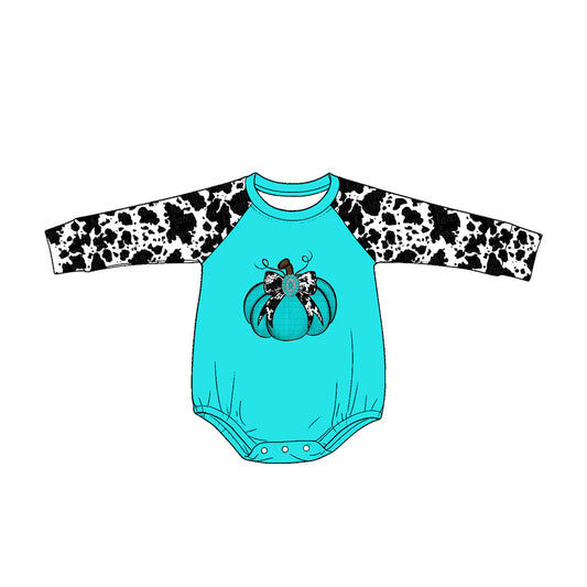 Pre order long sleeve pumpkin romper
