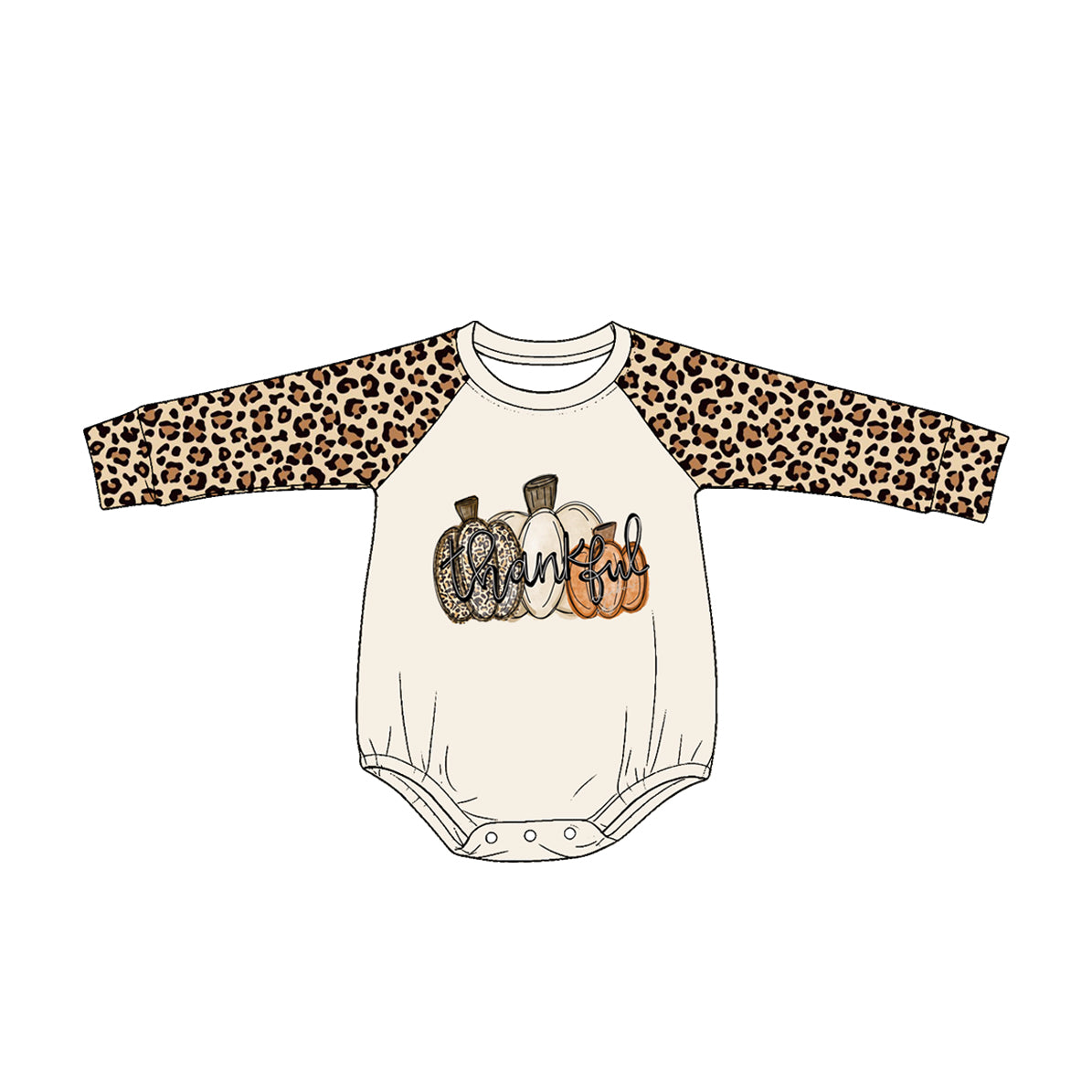 Pre order long sleeve pumpkin romper