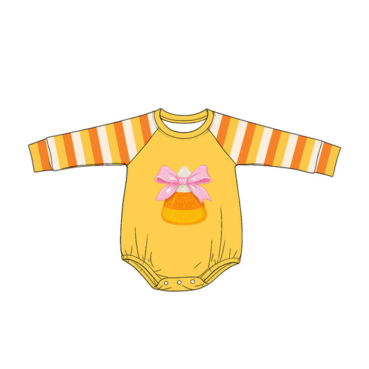 Pre order long sleeve halloween candy girl romper