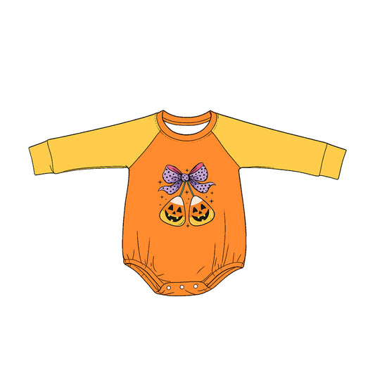 Pre order long sleeve halloween candy girl romper