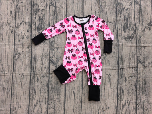 Pre order fall pink pumpkin zippy PJ