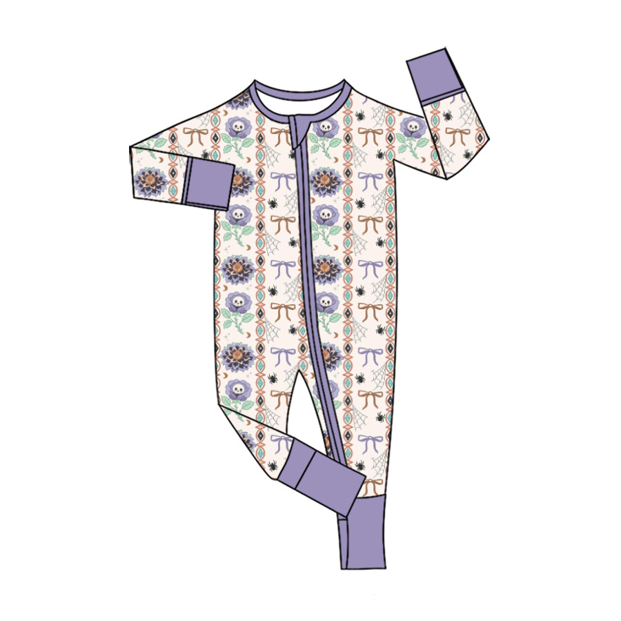 Pre order long sleeve halloween zip sleeper PJ