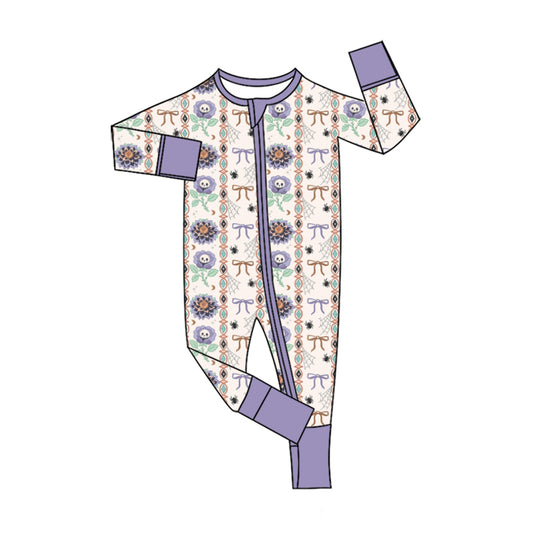 Pre order long sleeve halloween zip sleeper PJ