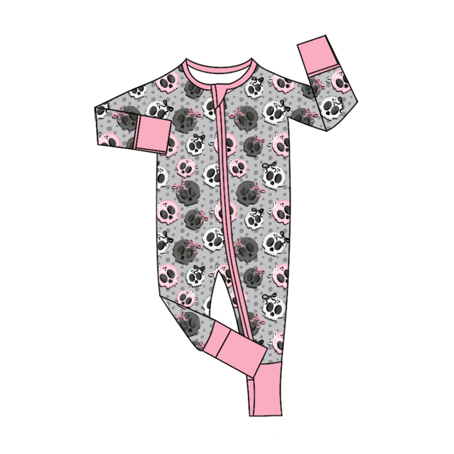 Pre order long sleeve halloween zip sleeper PJ
