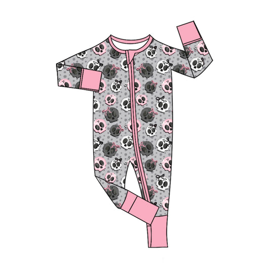 Pre order long sleeve halloween zip sleeper PJ