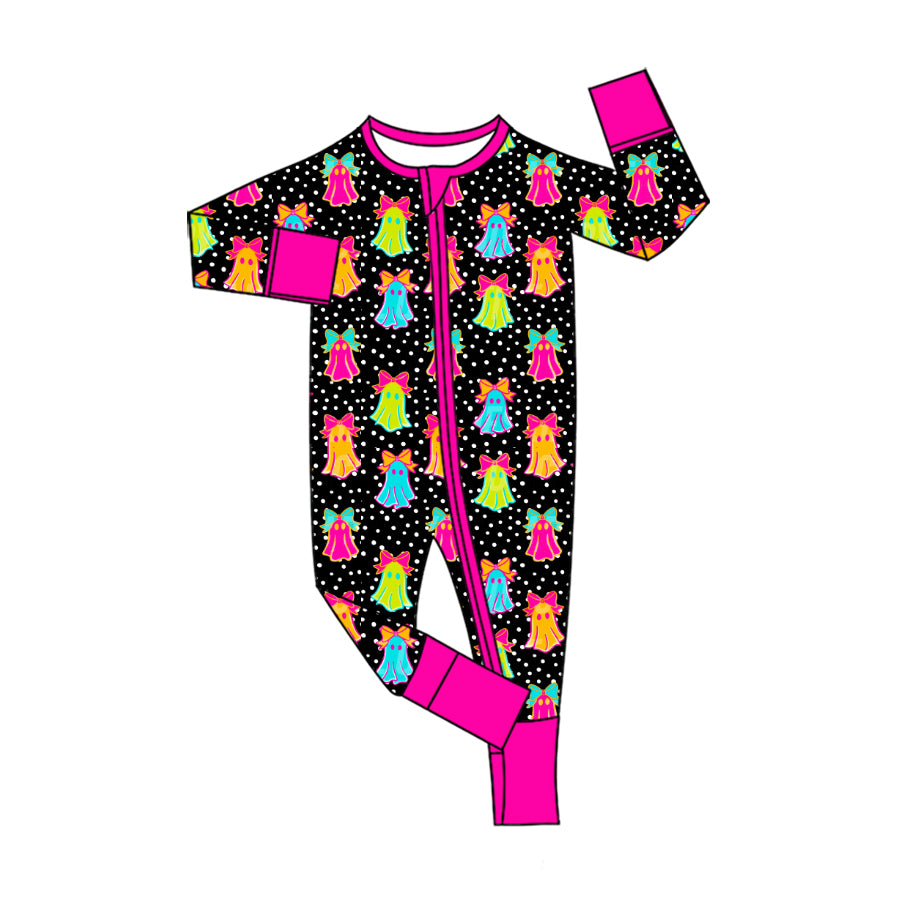 Pre order long sleeve halloween zip sleeper PJ