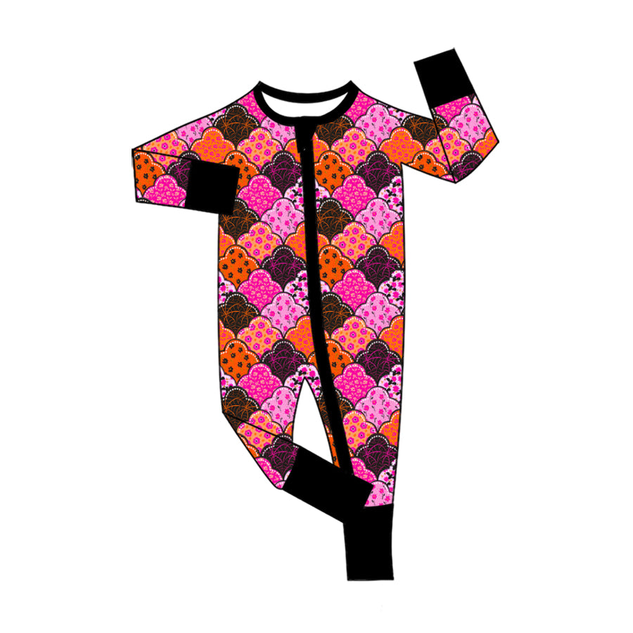 Pre order long sleeve halloween zip sleeper PJ