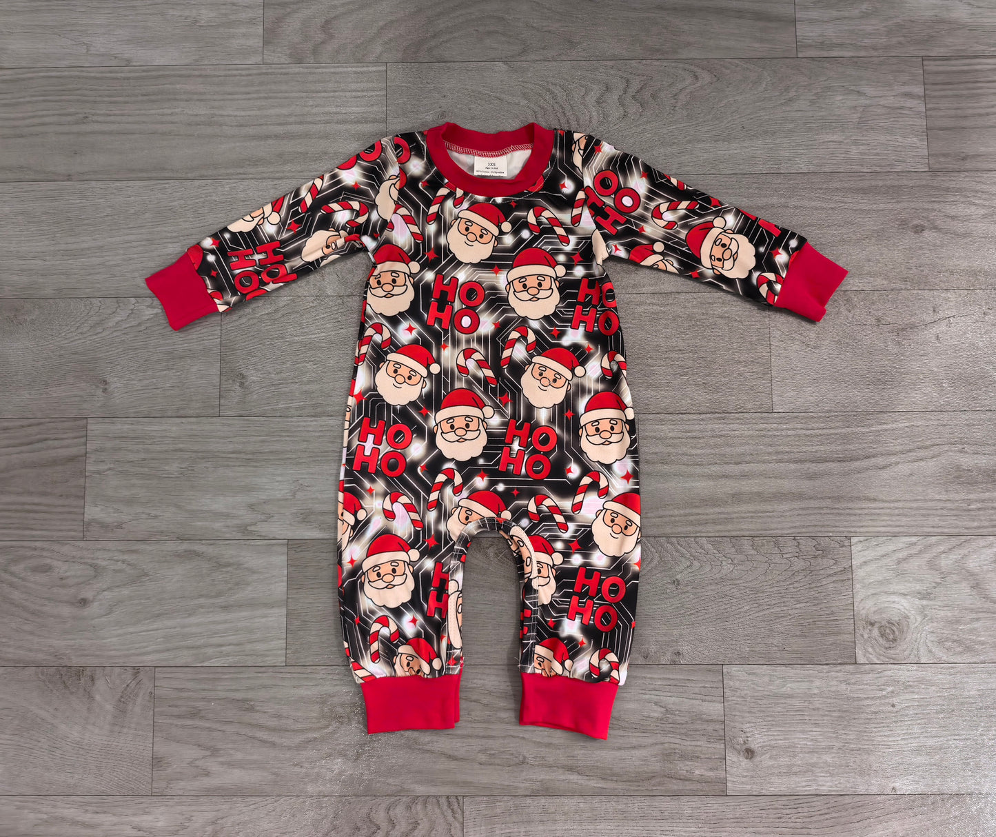 Pre order hohoho santa boy romper