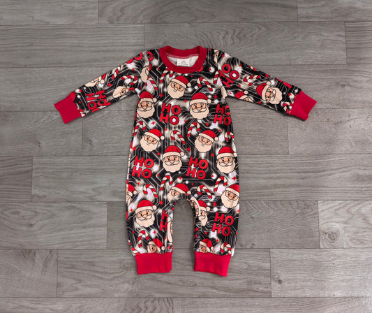 Pre order hohoho santa boy romper