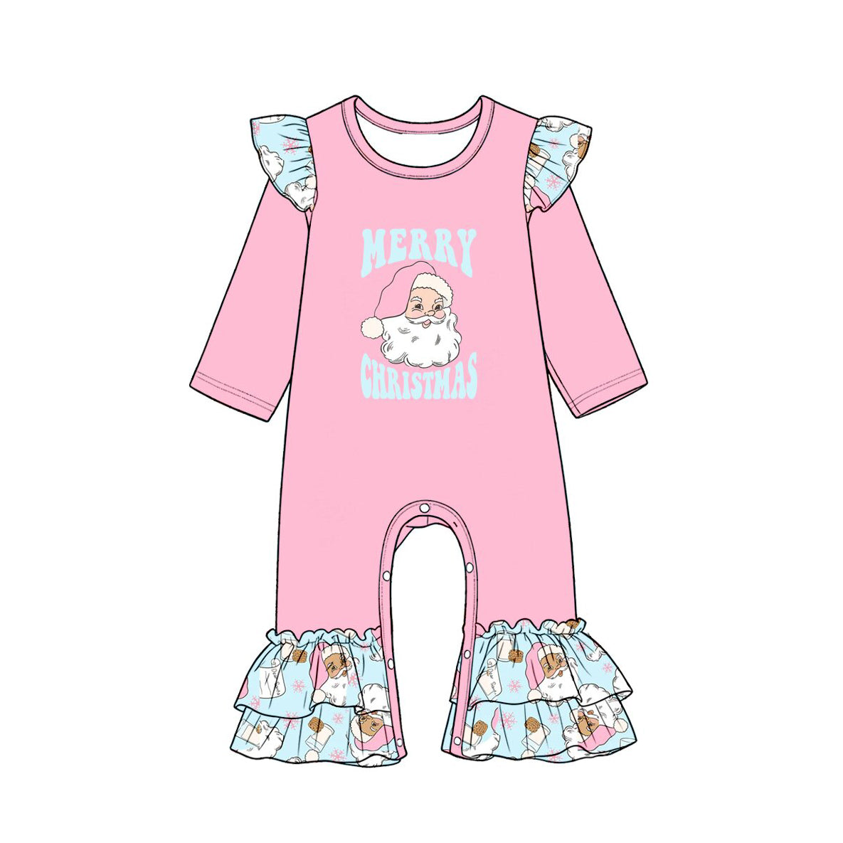 Pre order merry christmas santa sibling girl clothing