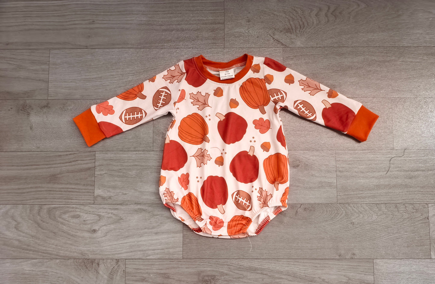 Pre order football fall leaf pumpkin sibling clothing