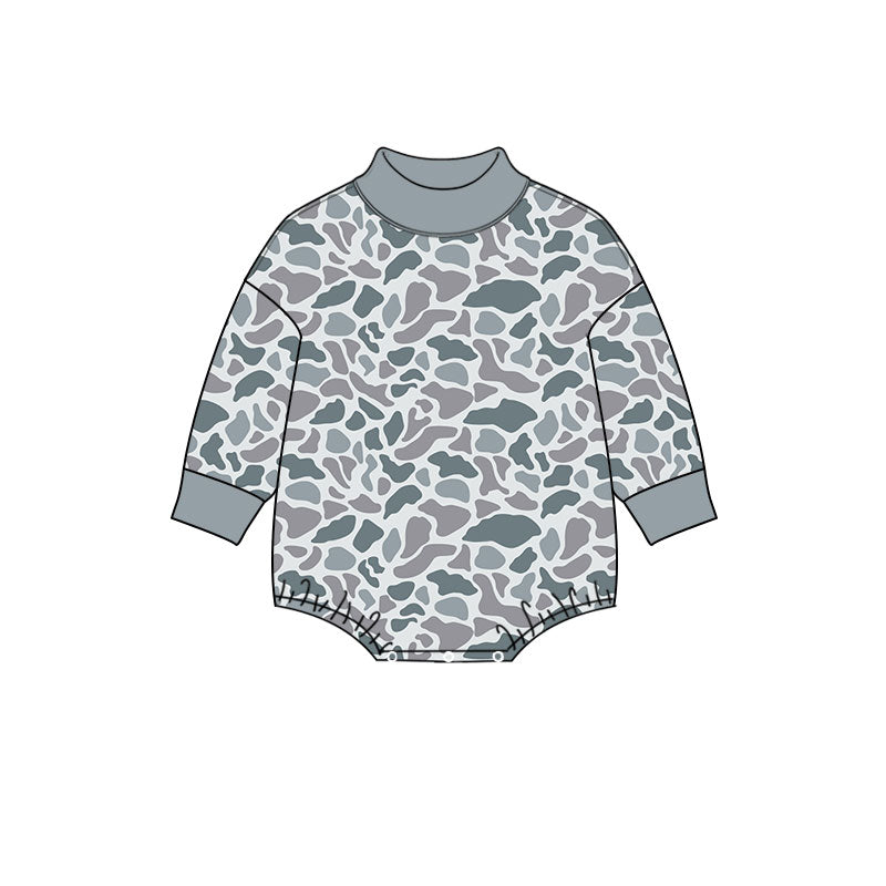Pre order baby camo sweater romper