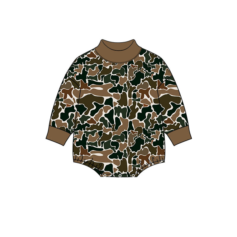 Pre order baby camo sweater romper