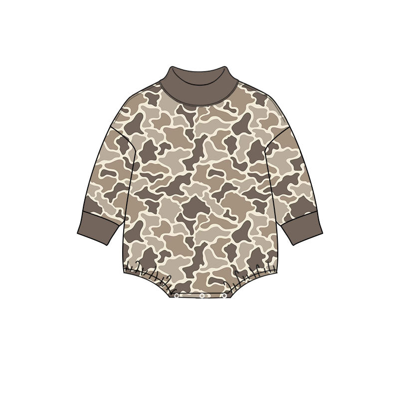 Pre order baby camo sweater romper