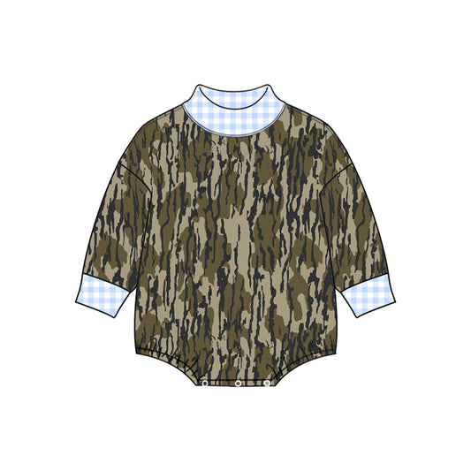 Pre order camo sweater romper boy