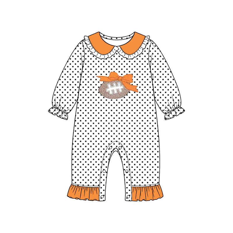 Pre order polk dots football sibling clothing