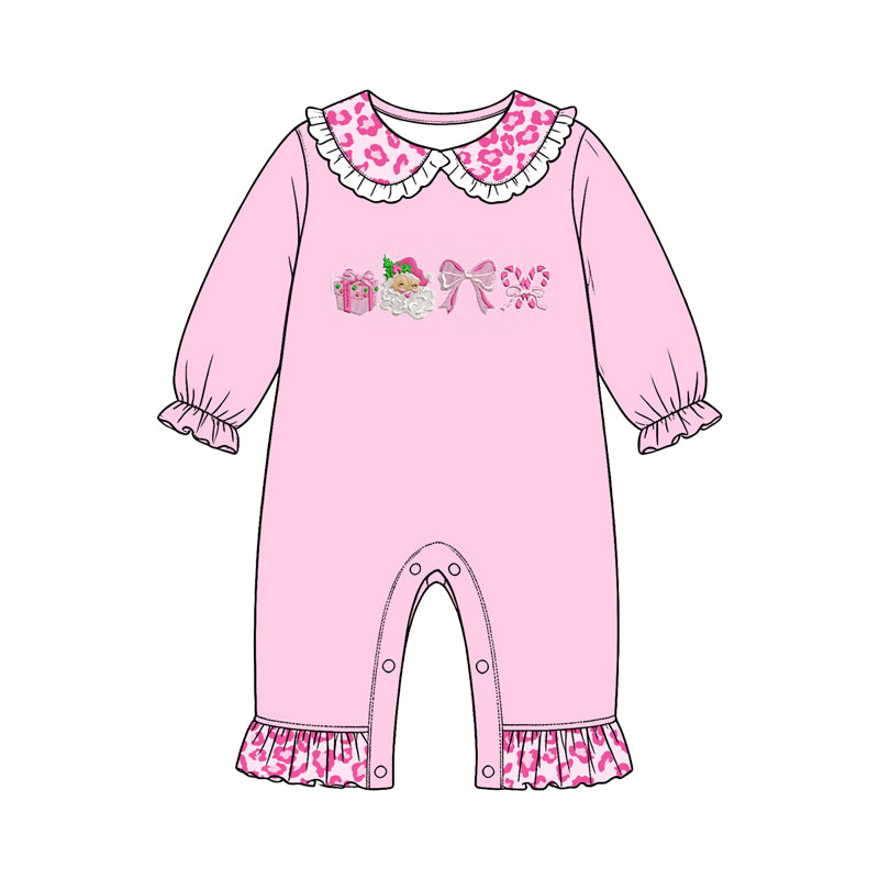 Pre order merry christmas pink leopard sibling clothing