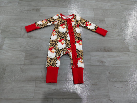 Pre order leopard santa baby sleeper
