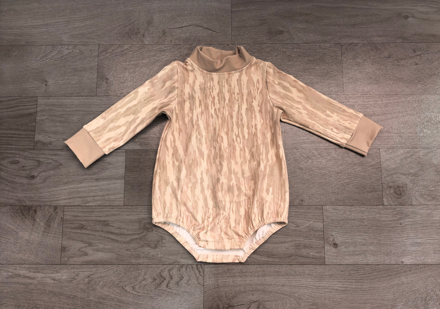 Pre order long sleeve camo yoga romper