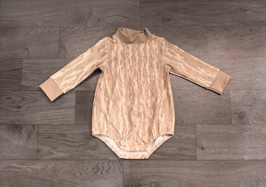 Pre order long sleeve camo yoga romper