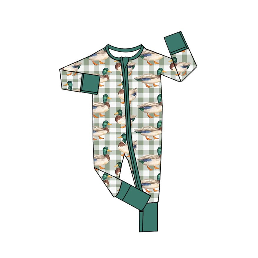 Pre order plaid with duck boy sibling clothing