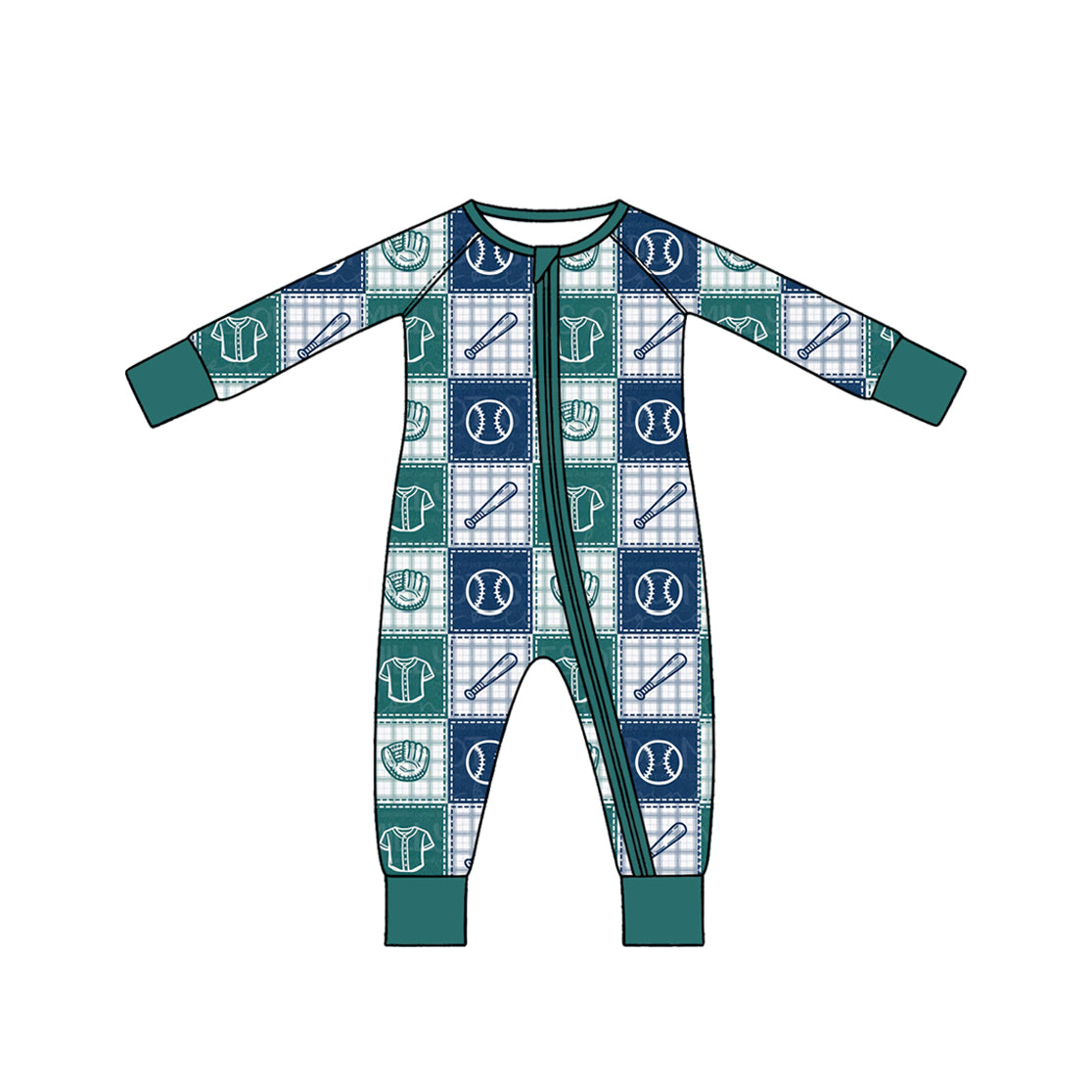 Pre order baseball print boy sibling clothing