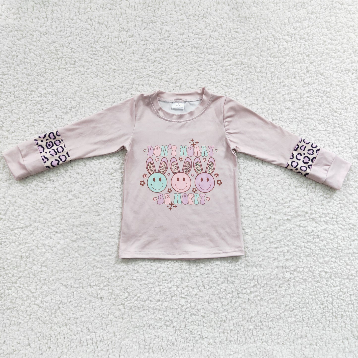 easter smiley rabbit be happy long sleeve shirt