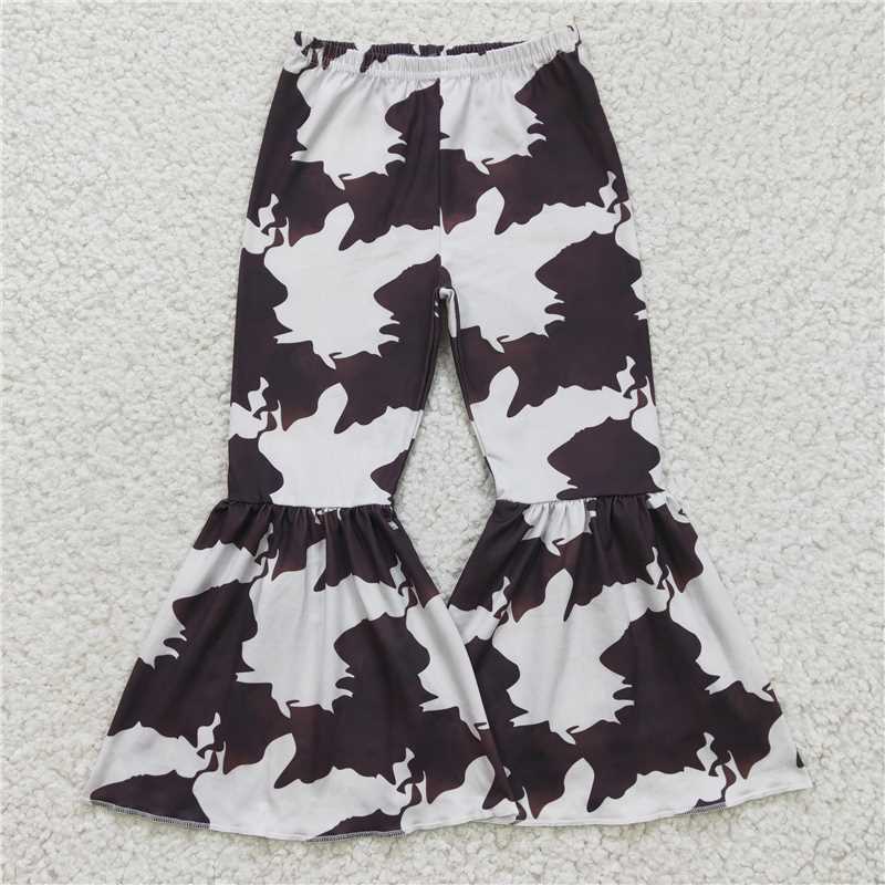 Match Baby Girls Kids Western Floral Bell Bottom Pants   D 4.9