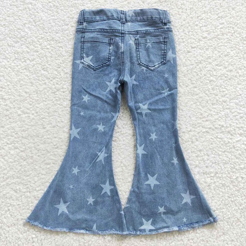 P0108 Blue Star Denim Trousers