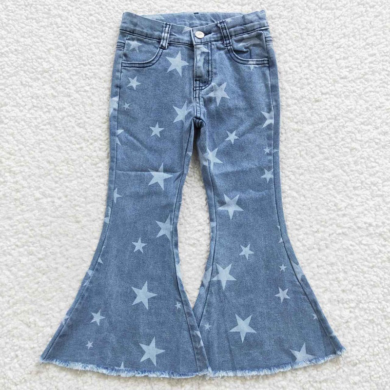 P0108 Blue Star Denim Trousers