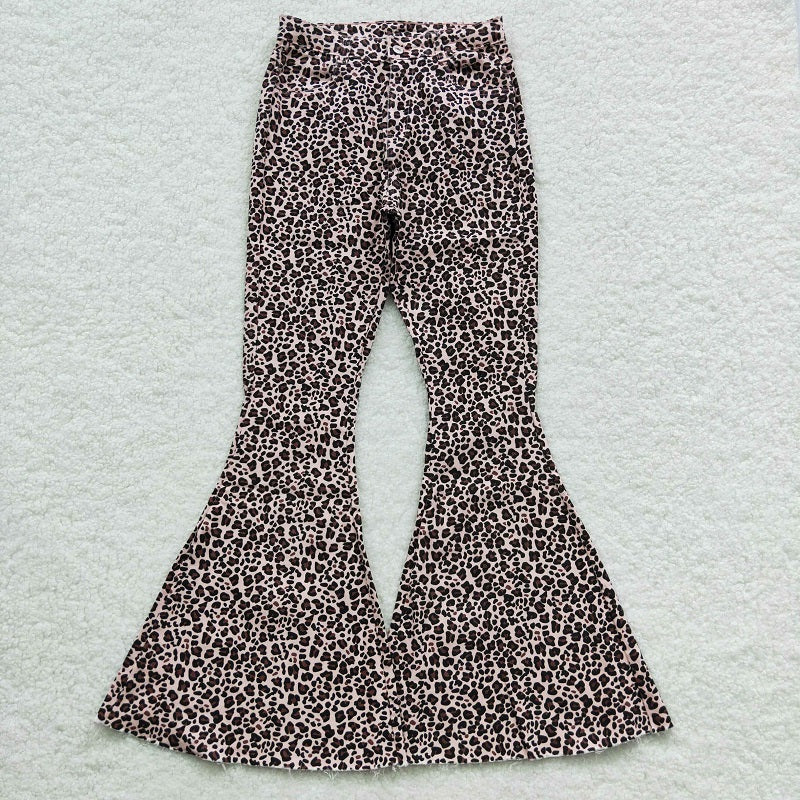 P0117 Adult Leopard Denim Trousers