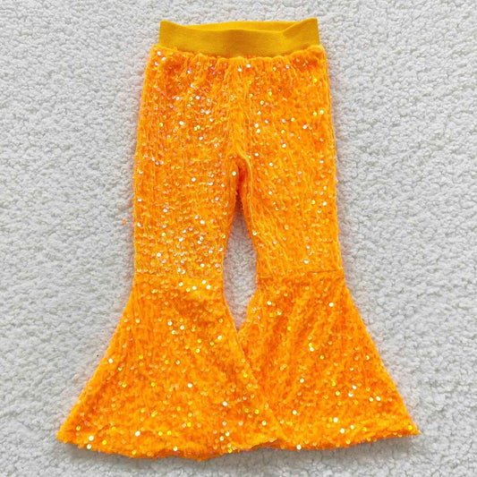 P0149 Bright Orange Sequined Trousers