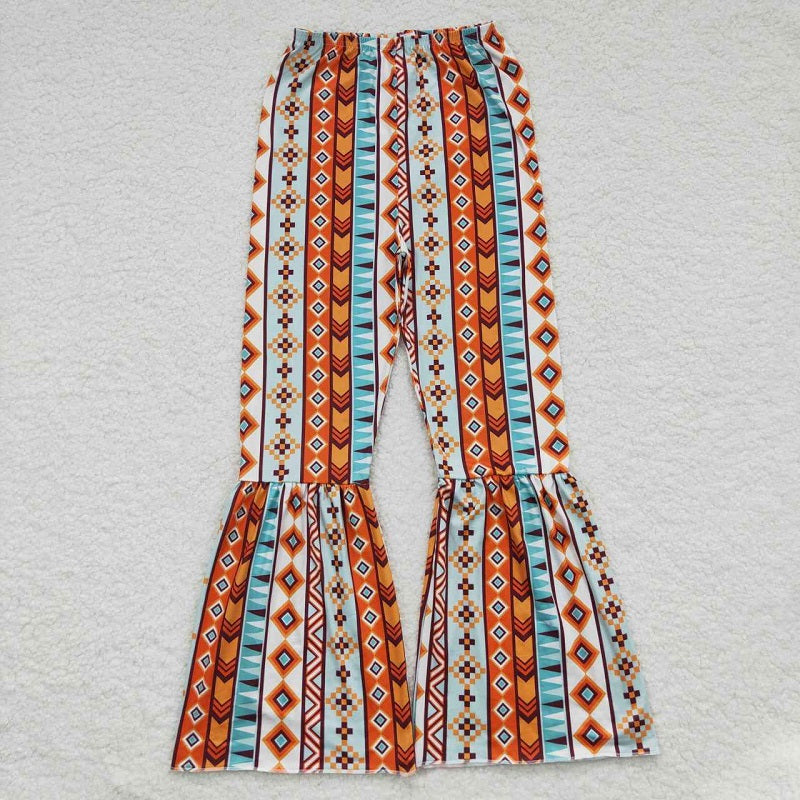 P0173 Adult aztec geometric striped milk silk trousers