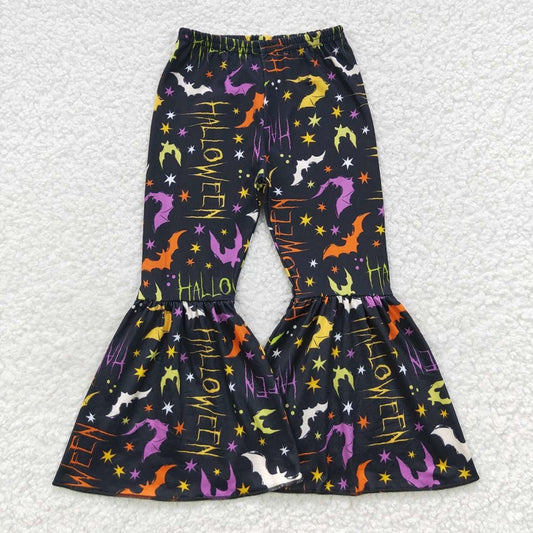 P0174 halloween bat black trousers pants