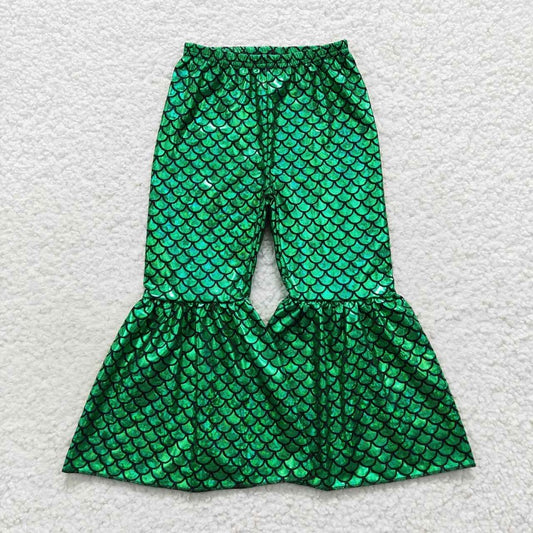 P0250 Green Fishscale Trousers