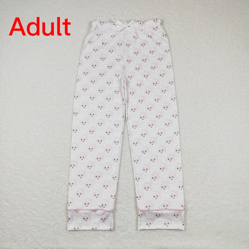 P0269 Adult Santa Claus pink and white trousers