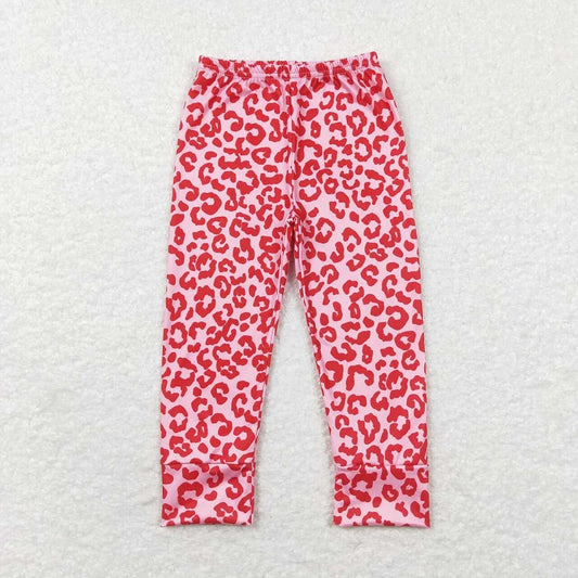 P0386 Leopard print pink trousers