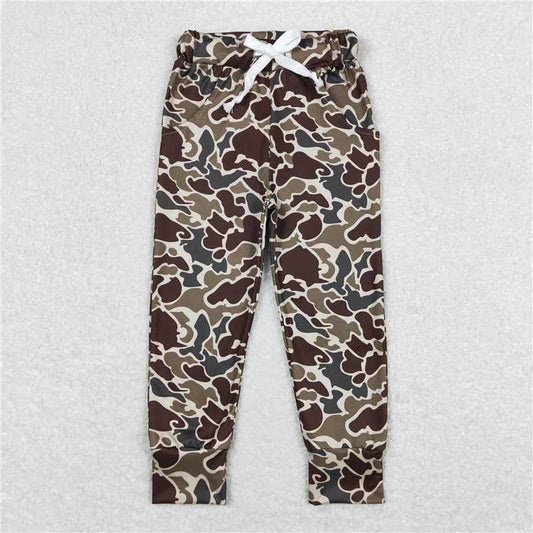 P0433 Camouflage brown green beige trousers