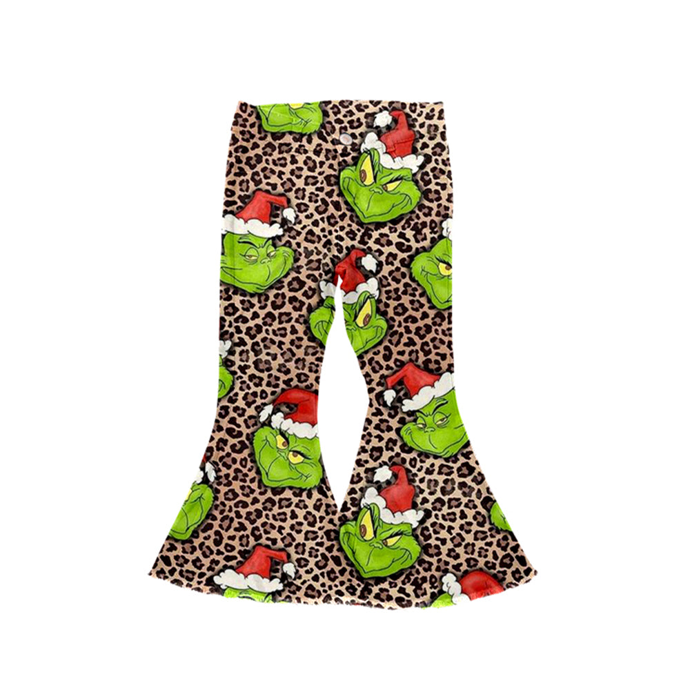 presale P0482 leopard print denim trousers