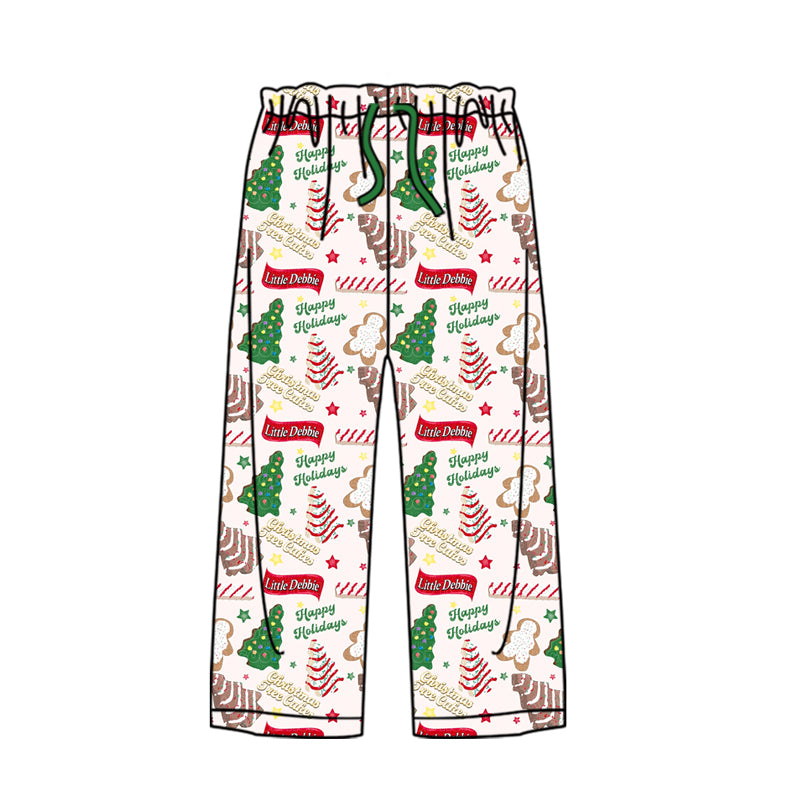 P0490 Adult Women Christmas Season Tree Bottom Pants Pajamas